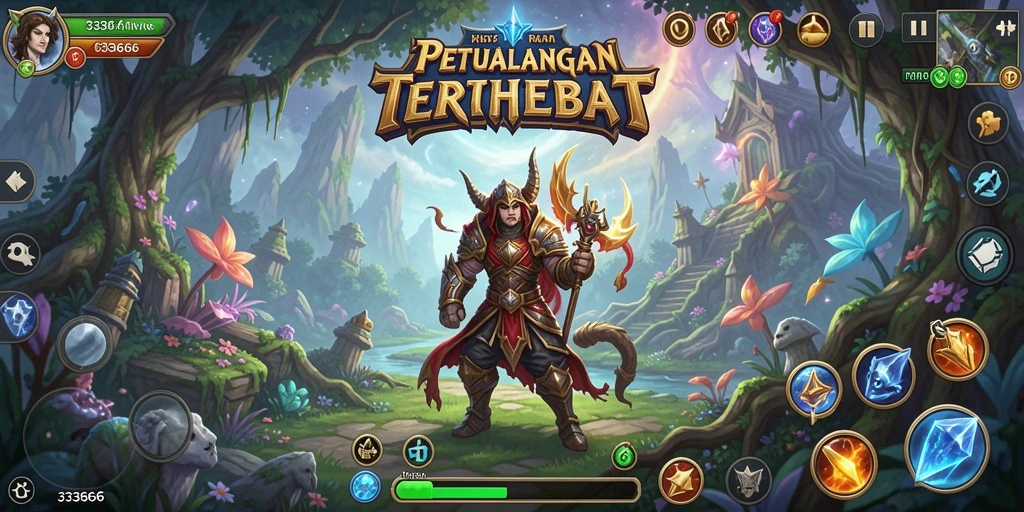 Tangkapan layar 333666 menampilkan aksi pertarungan yang mendebarkan dan pemandangan menakjubkan.