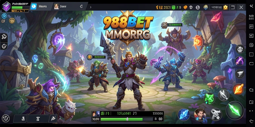 Tampilan gameplay seru di dunia MMORPG 988BET.