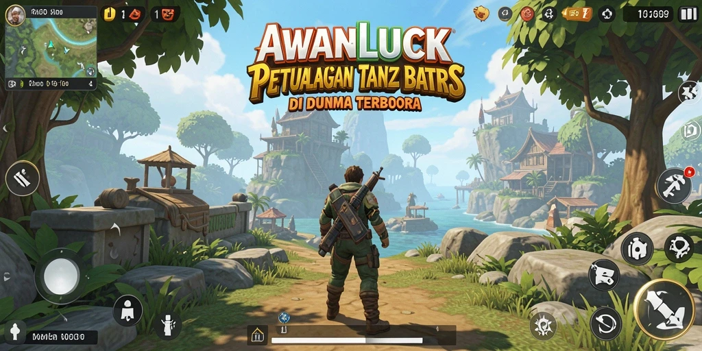 Tampilan menarik dari gameplay Open World AWANLUCK dengan eksplorasi yang mendalam.