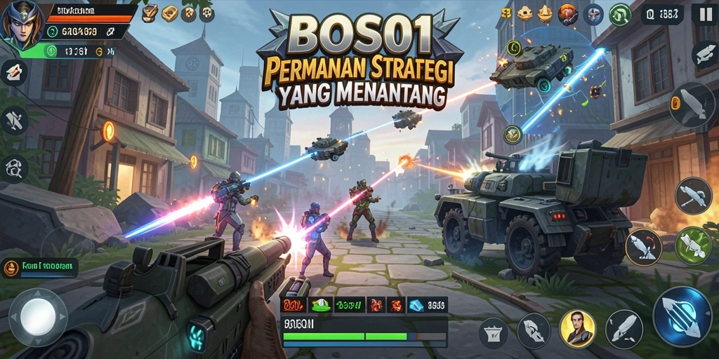 Tampilan gameplay menarik dari <strong>BOS01</strong> yang menantang strategi pemain.