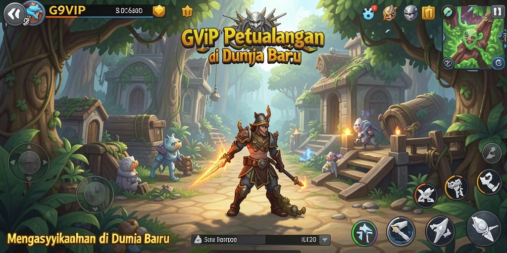 Gameplay G9VIP menampilkan petualangan seru di dunia yang penuh tantangan.