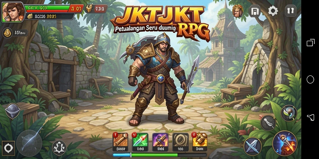Screenshot gameplay JKTJKT dengan aksi seru dan karakter menawan.