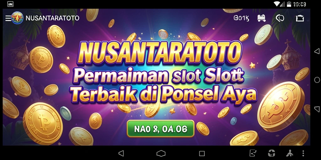 Tampilan gameplay NUSANTARATOTO yang menarik dan penuh warna.